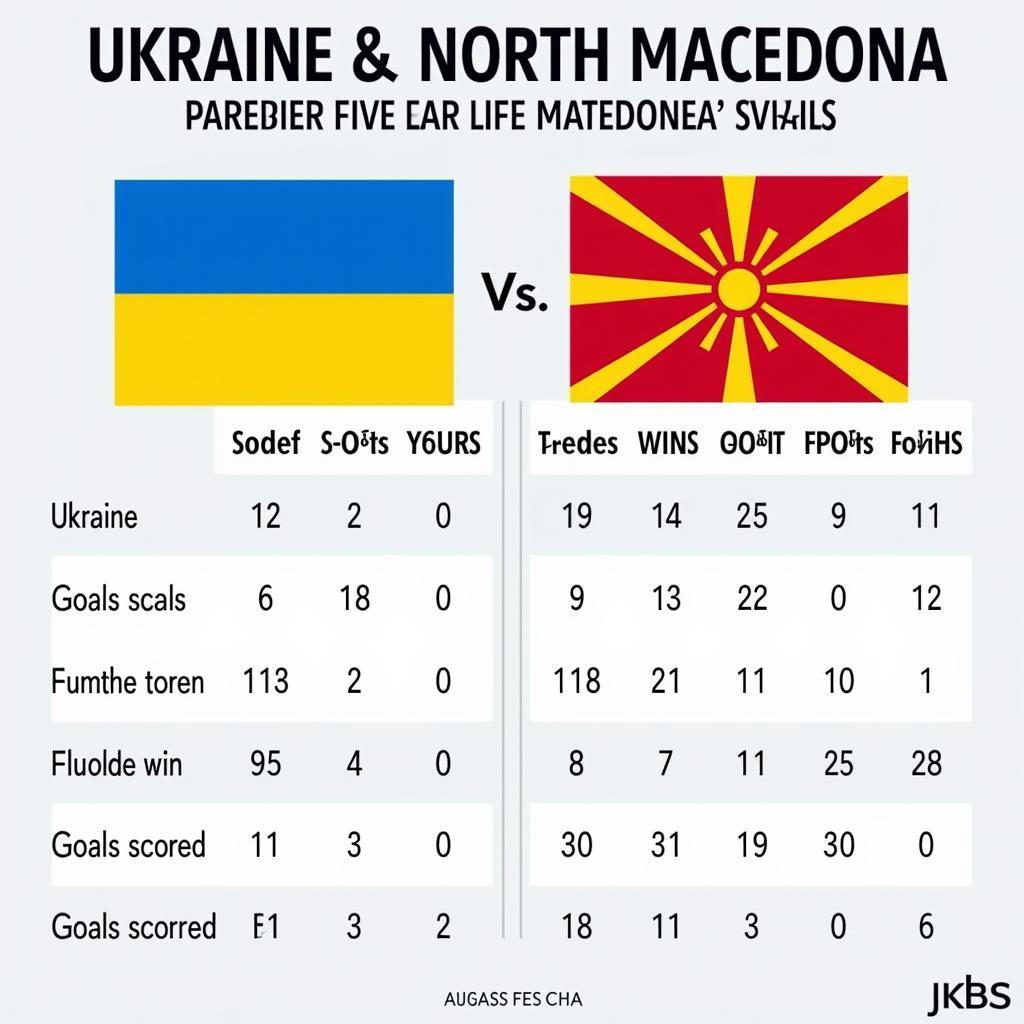 Phong độ hai đội Ukraine và Bắc Macedonia