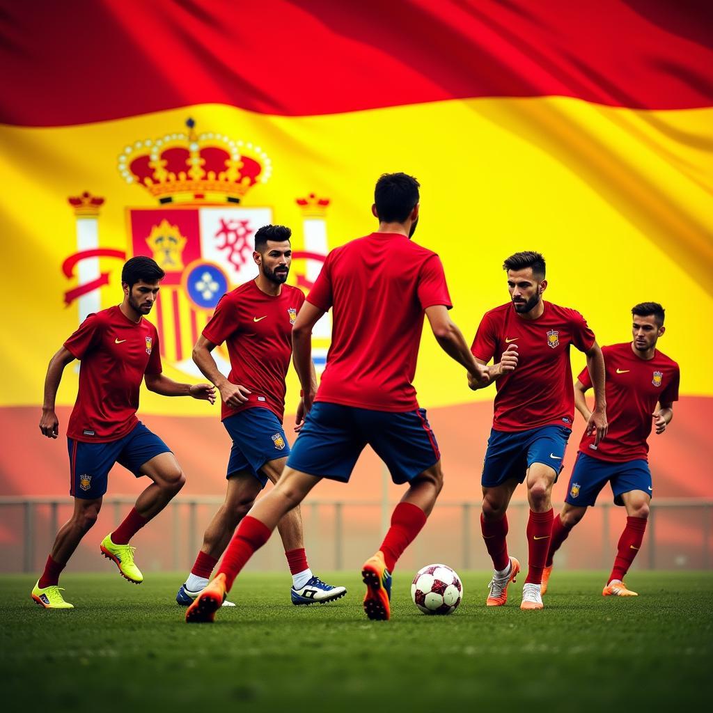 Spain training session