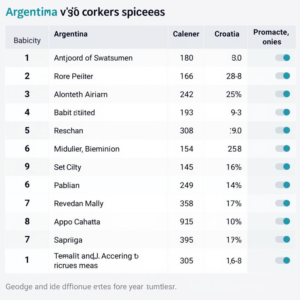 Thống kê phạt góc Argentina - Croatia