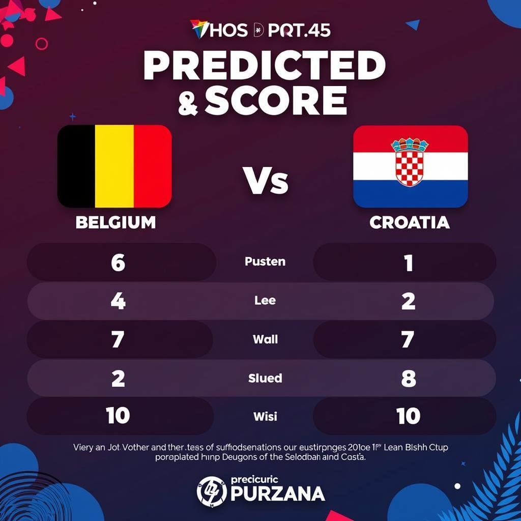 Dự đoán kết quả Bỉ vs Croatia