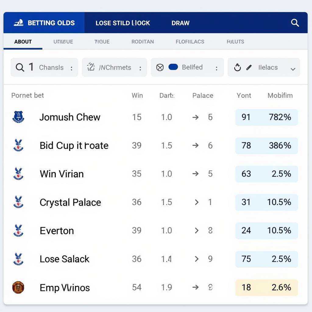 Tỷ lệ kèo Everton vs Crystal Palace