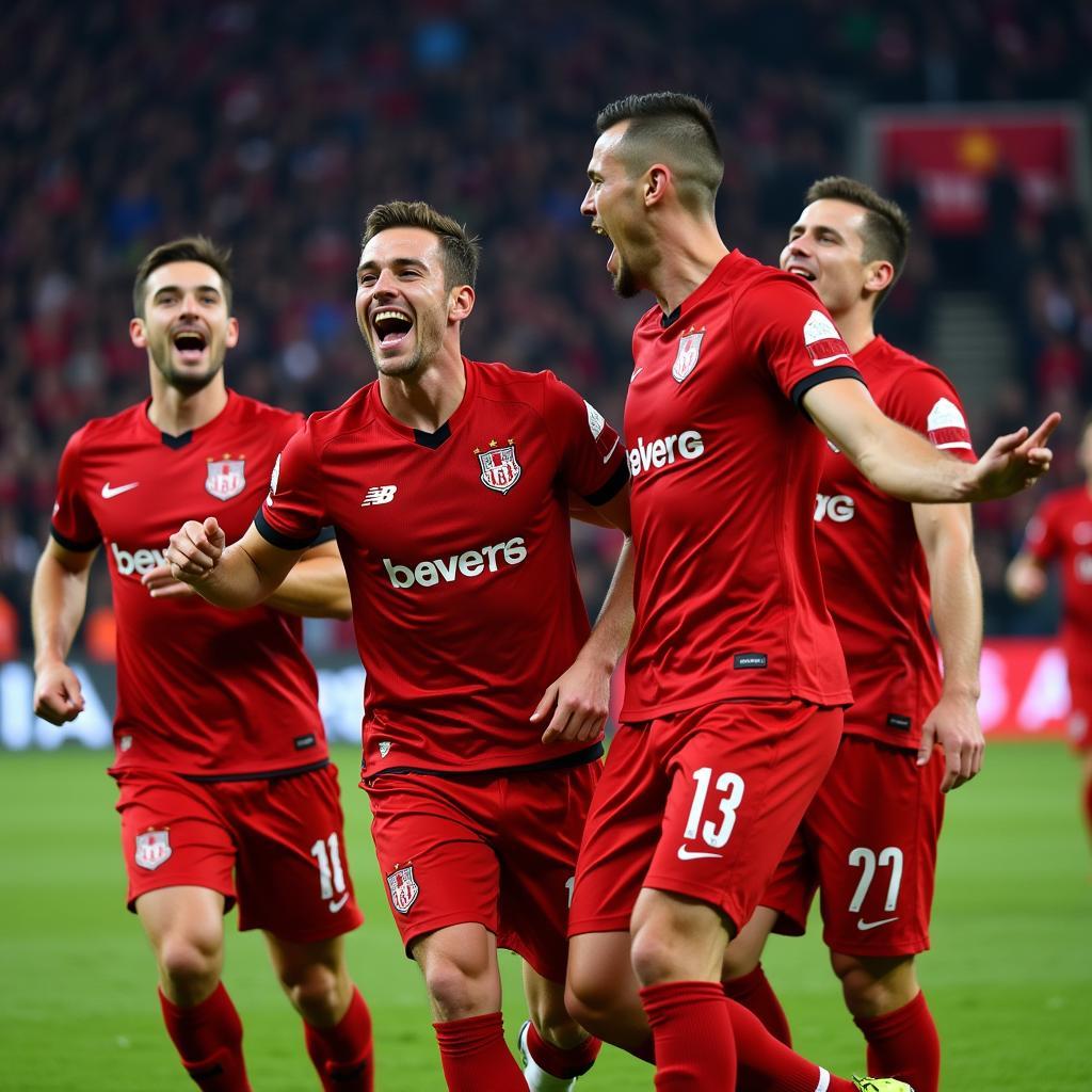 Union Berlin ăn mừng bàn thắng