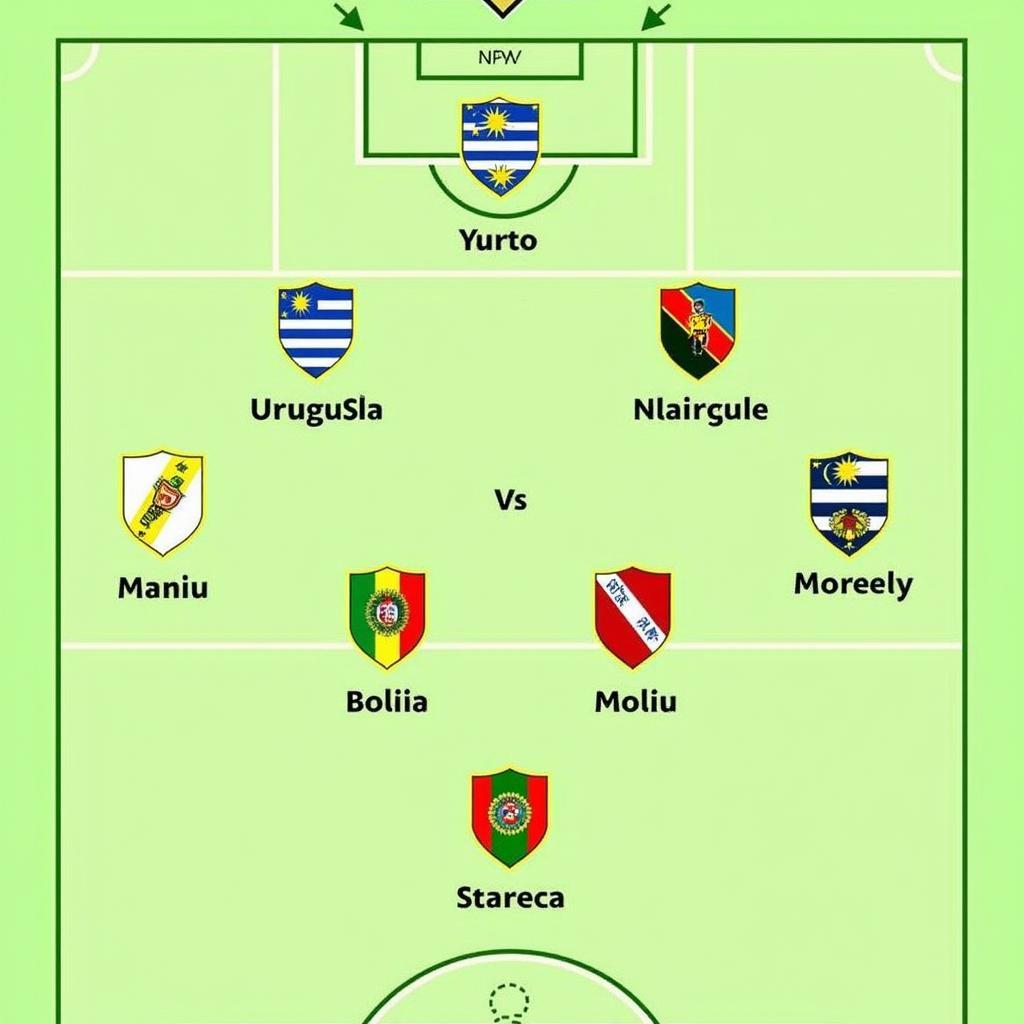 Uruguay vs Bolivia đội hình