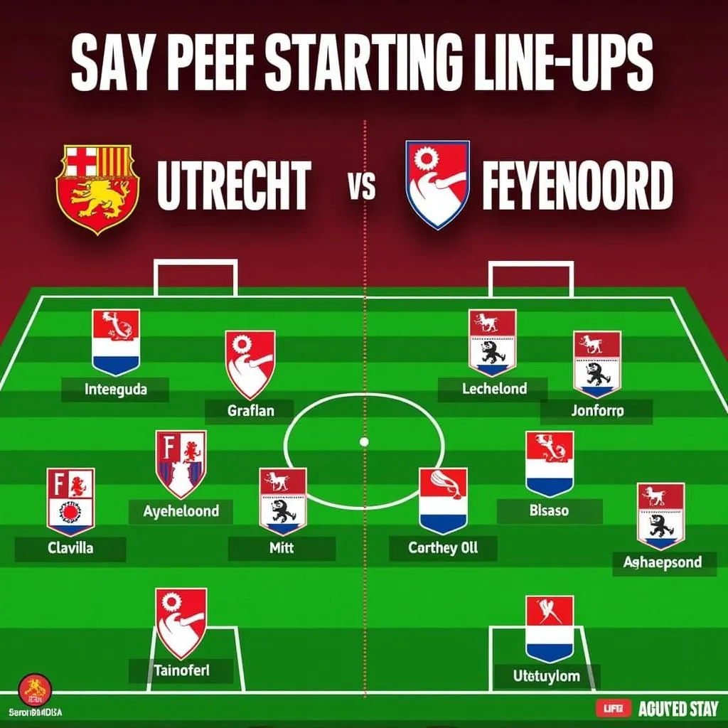 Utrecht vs Feyenoord: Đội hình ra sân dự kiến