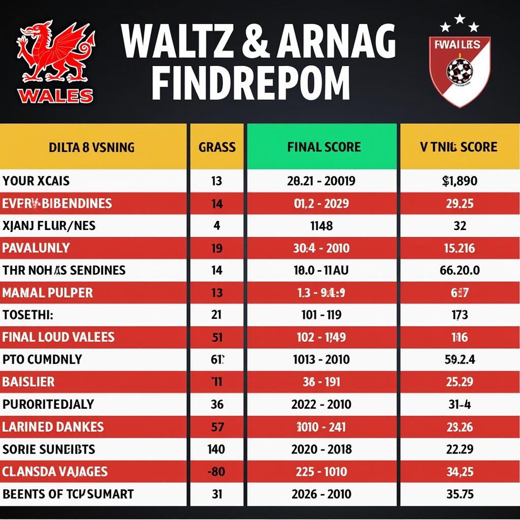 Lịch sử đối đầu Xứ Wales