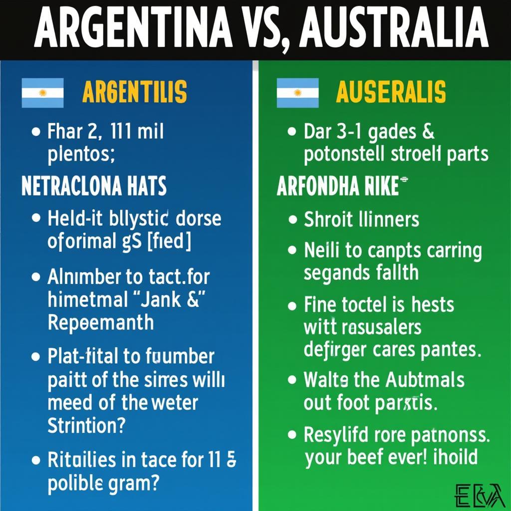 Phân tích sức mạnh Argentina vs Australia