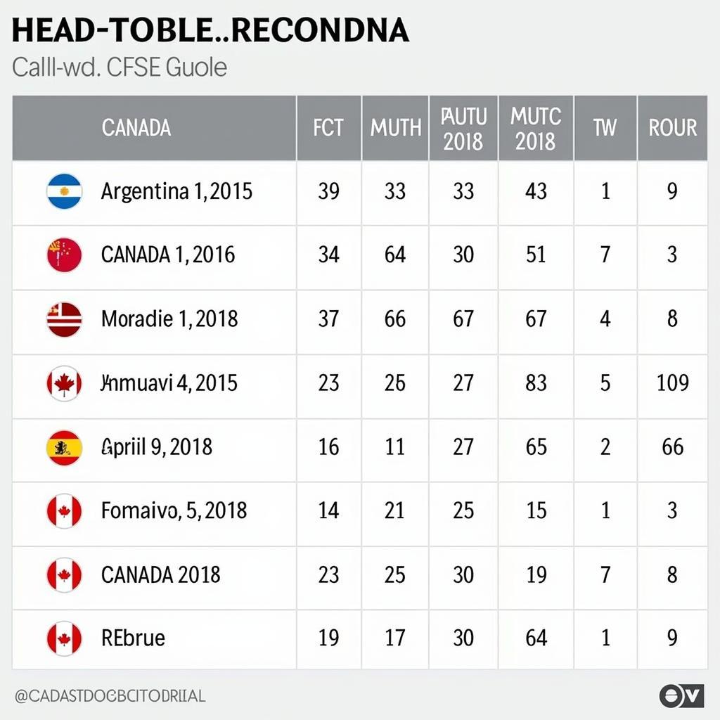 Lịch sử đối đầu Argentina vs Canada