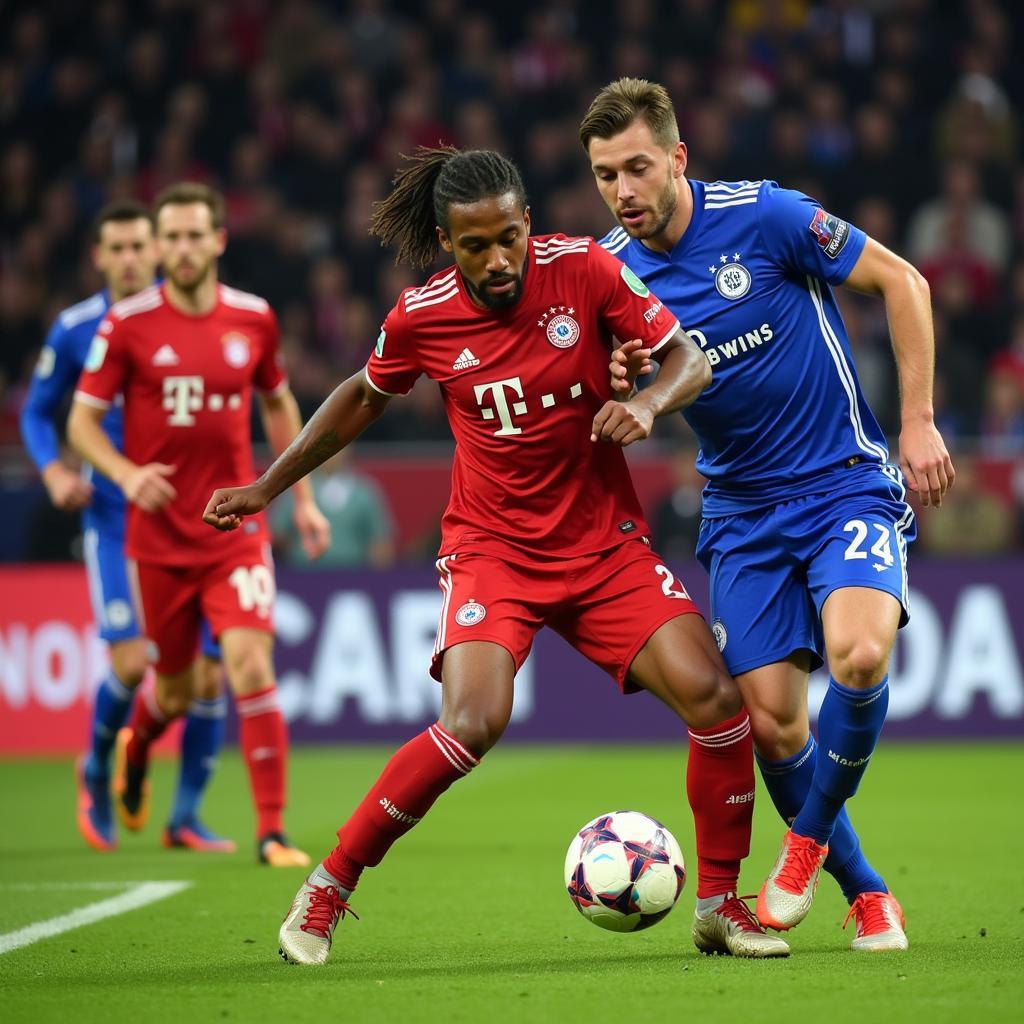 Bayern Munich chiến thắng Schalke 04 - Cỗ gắng hết mình của đội khách