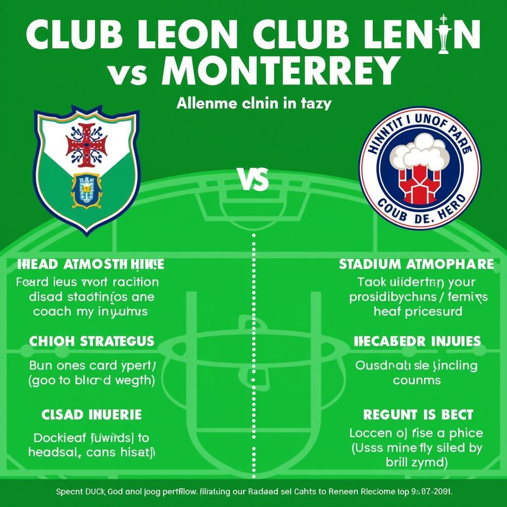 Các yếu tố ảnh hưởng đến trận đấu Club Leon vs Monterrey