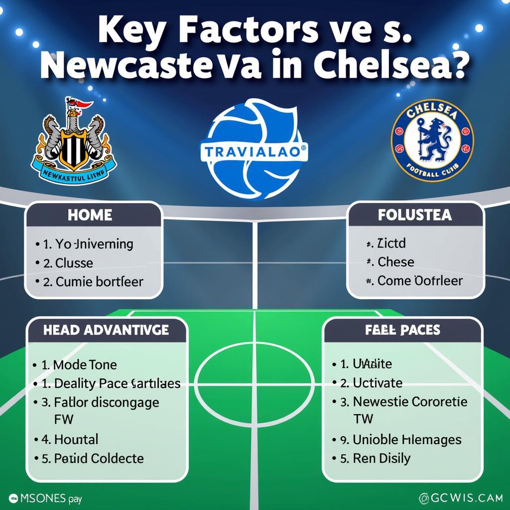 Các yếu tố ảnh hưởng trận đấu Newcastle vs Chelsea