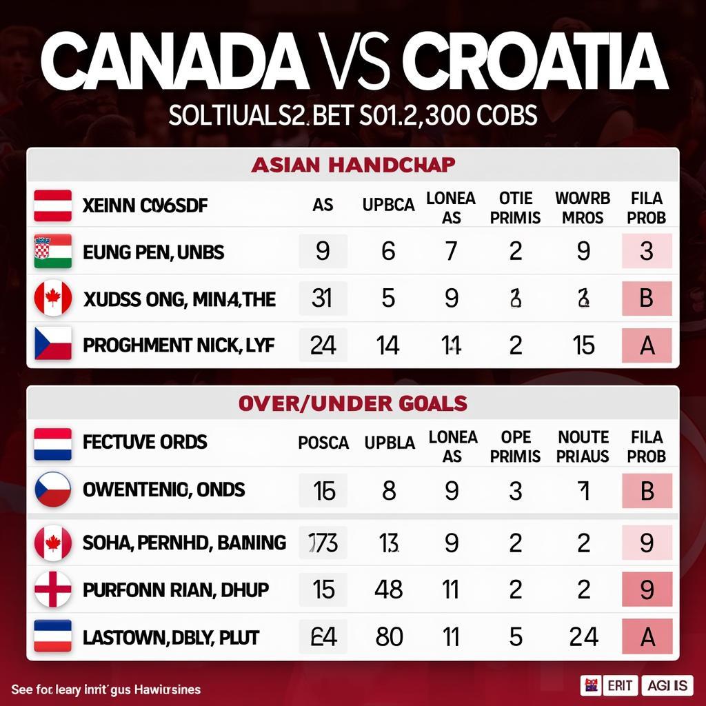 Soi kèo chi tiết Canada vs Croatia