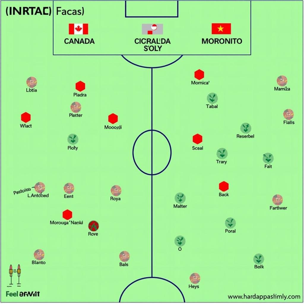 Chiến thuật của Canada vs Maroc