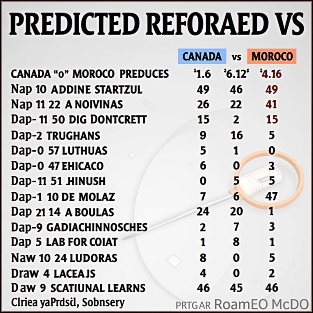 Dự đoán tỷ số Canada vs Maroc