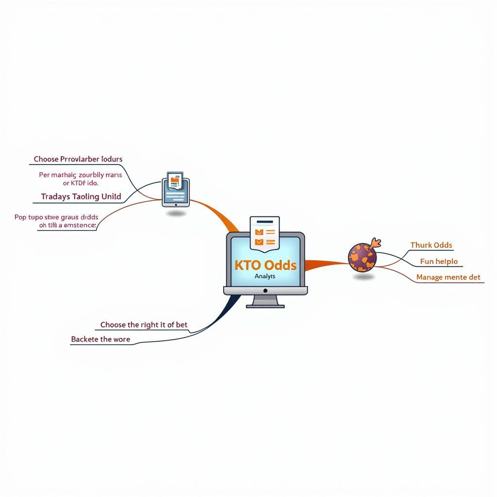 Chiến lược đặt cược KTO: Sơ đồ tư duy minh họa các bước xây dựng chiến lược đặt cược hiệu quả với tỷ lệ kèo KTO, bao gồm phân tích kèo, quản lý vốn và lựa chọn loại kèo phù hợp.