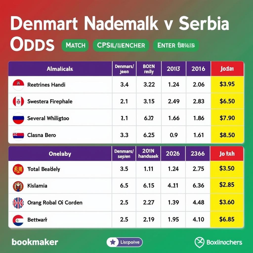 Tỷ lệ cược trận đấu Đan Mạch vs Serbia