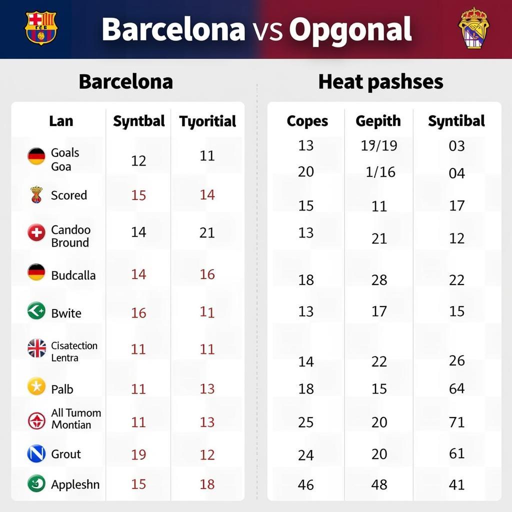 Đánh giá đối thủ của Barca