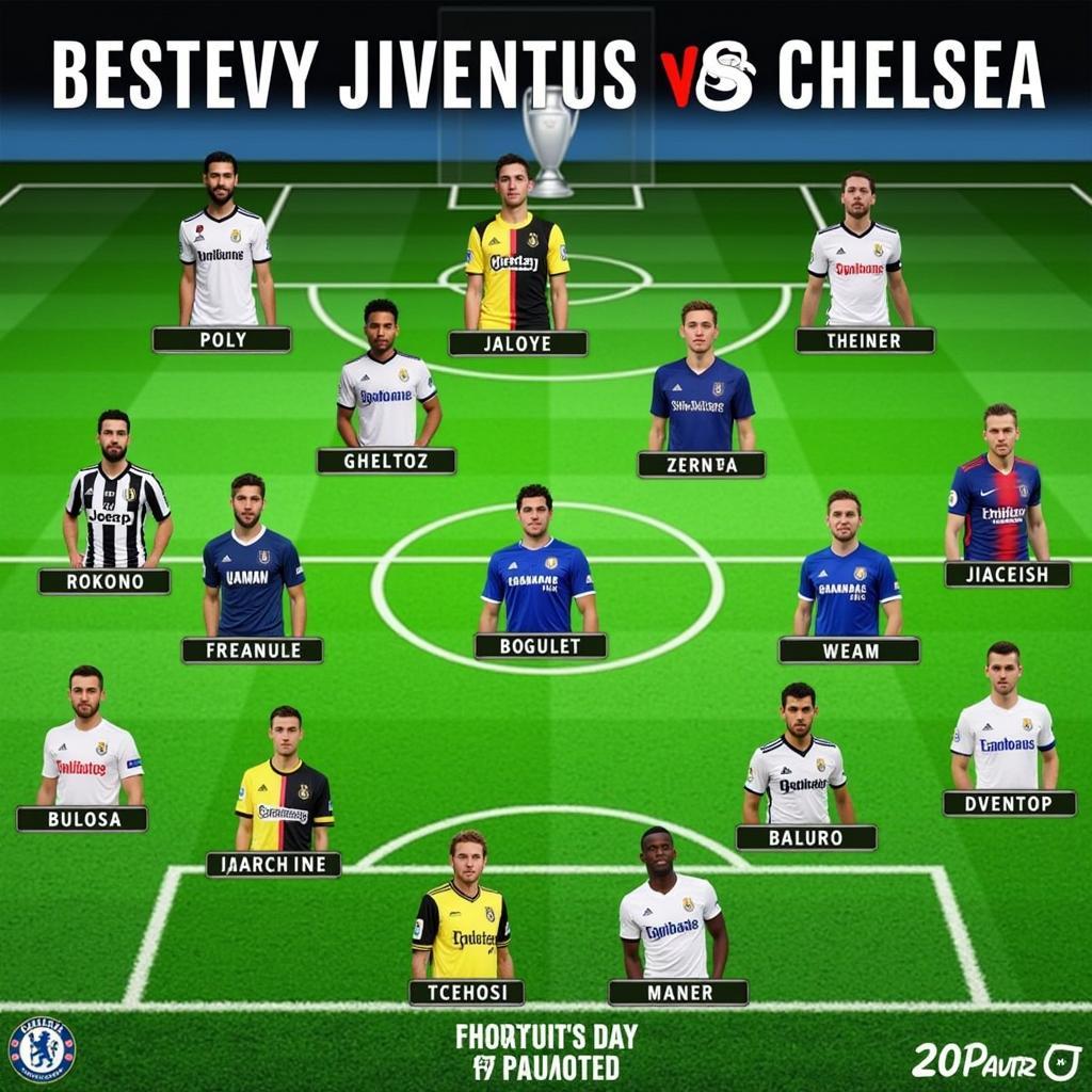 Đội hình dự kiến Juventus vs Chelsea trước trận đấu