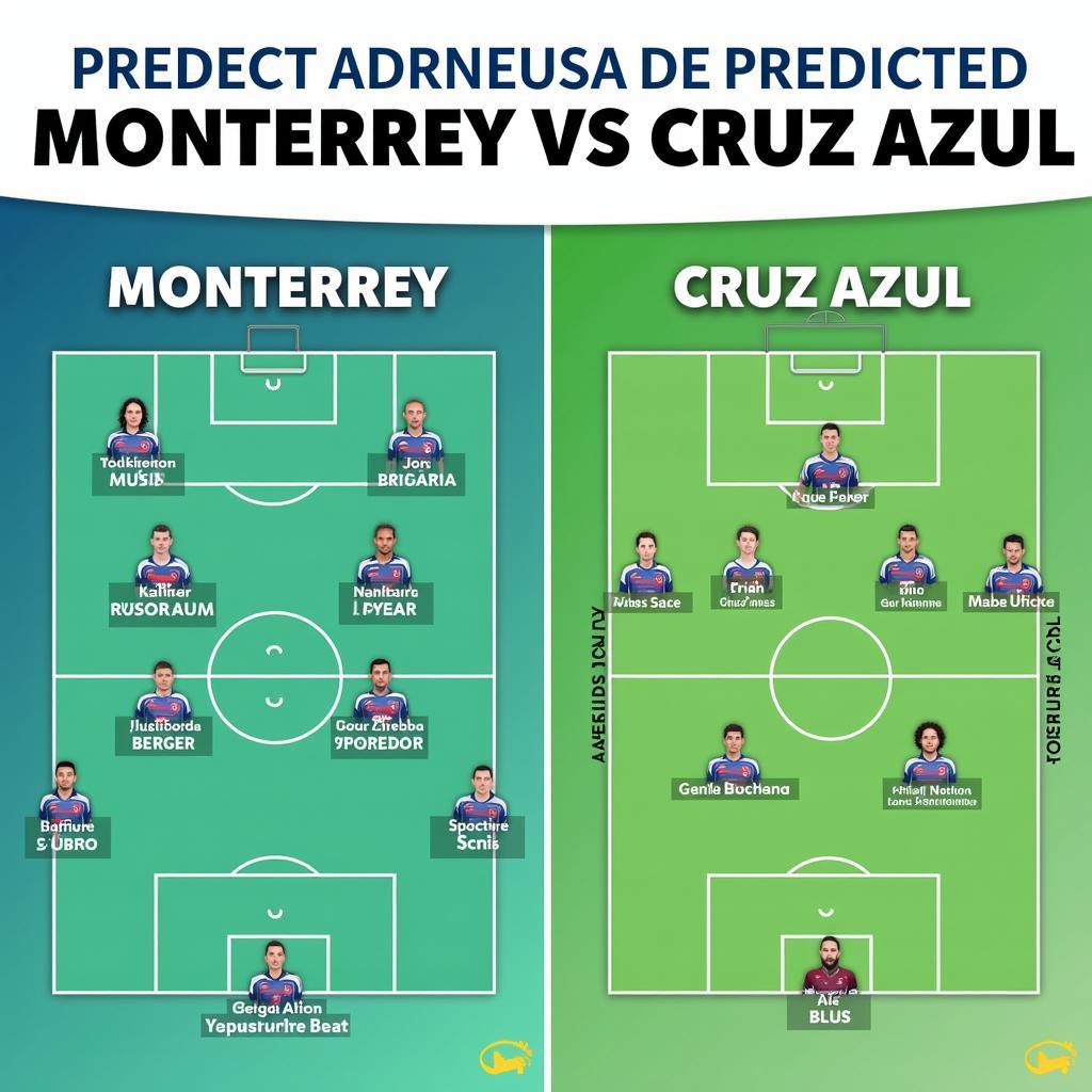 Đội hình dự kiến Monterrey vs Cruz Azul