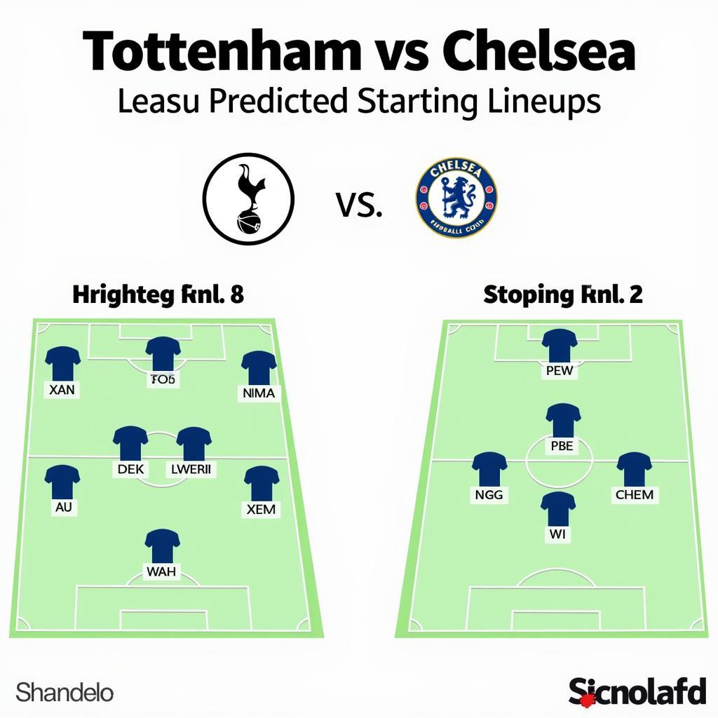 Đội hình dự kiến Tottenham Chelsea