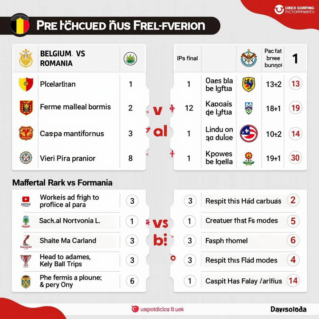 Dự đoán kèo Bỉ vs Romania