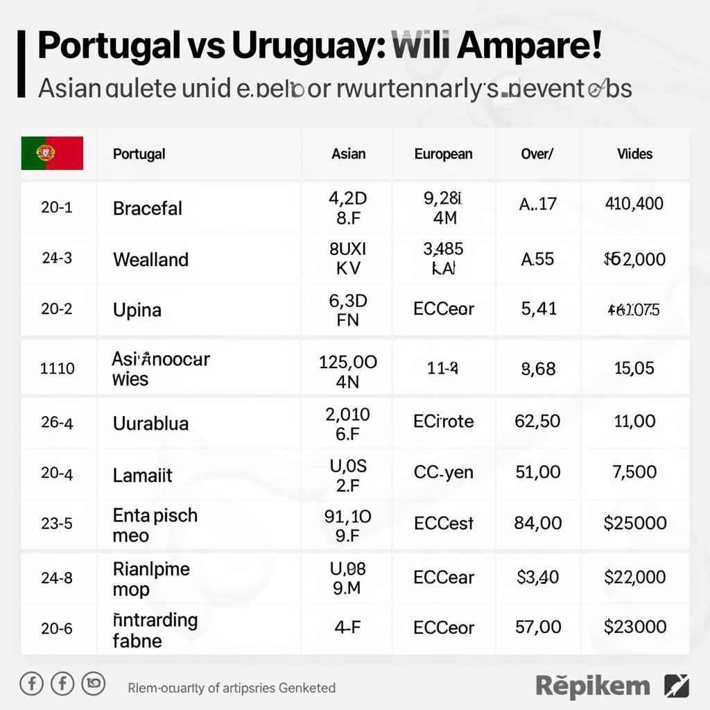 Dự đoán kèo Bồ Đào Nha Uruguay