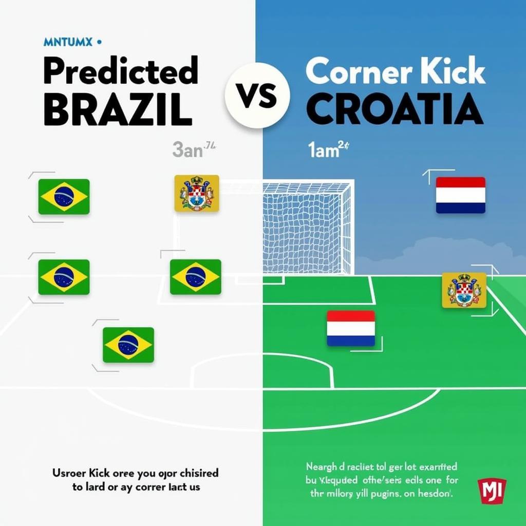 Dự đoán kèo góc Brazil vs Croatia