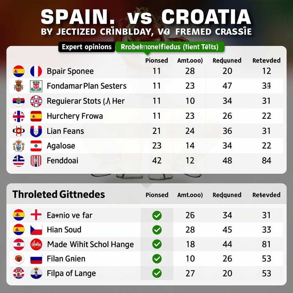 Dự đoán kèo Tây Ban Nha vs Croatia