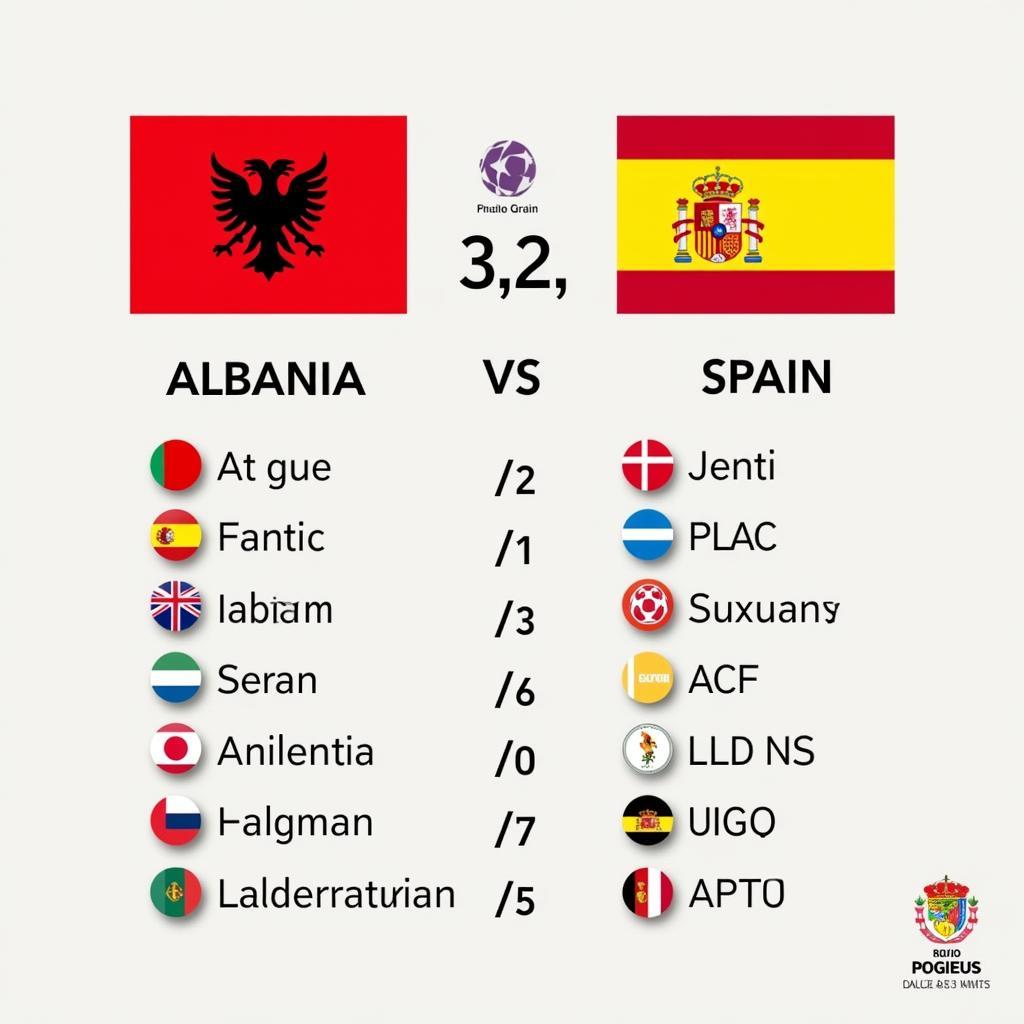 Dự đoán kết quả Albania Tây Ban Nha