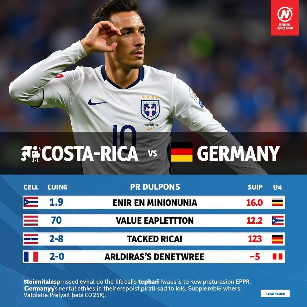 Dự đoán kết quả trận đấu Costa Rica vs Đức