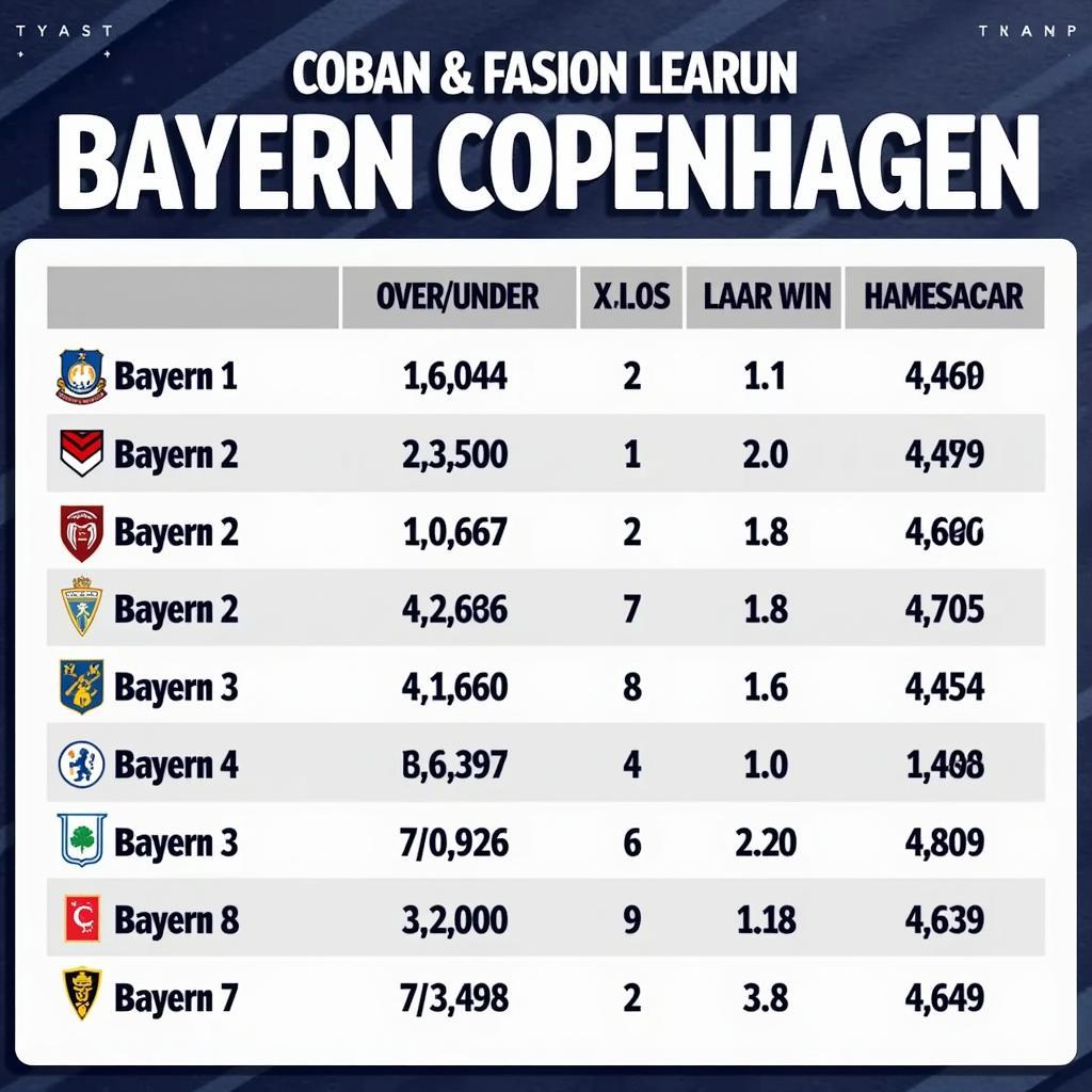 Dự đoán tỷ lệ kèo Bayern vs Copenhagen