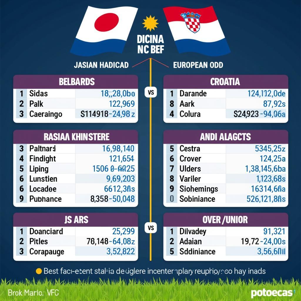 Phân tích tỷ lệ kèo Nhật Bản vs Croatia