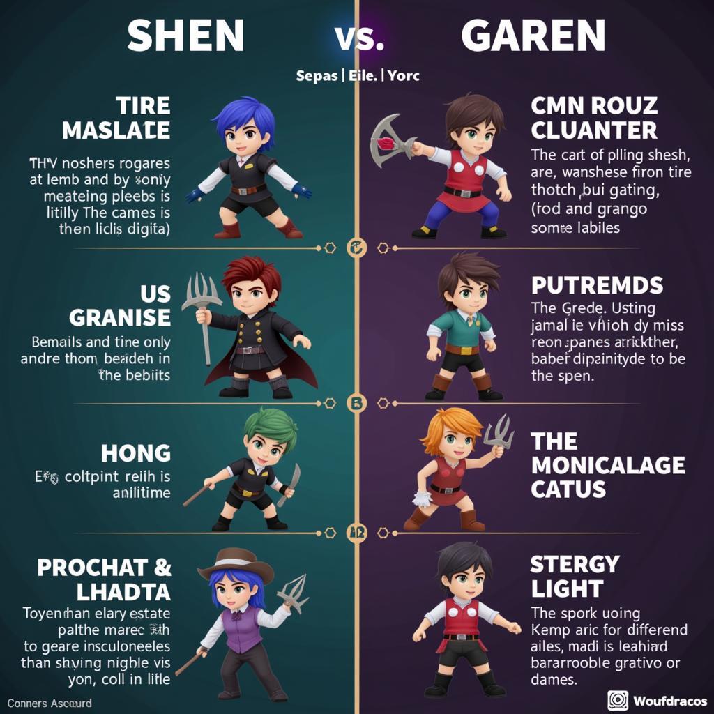 Shen và Garen - Điểm mạnh và điểm yếu