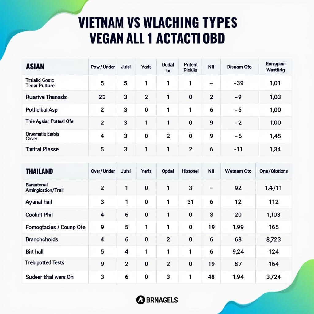 Các loại kèo phổ biến trong trận đấu giữa Việt Nam và Thái Lan