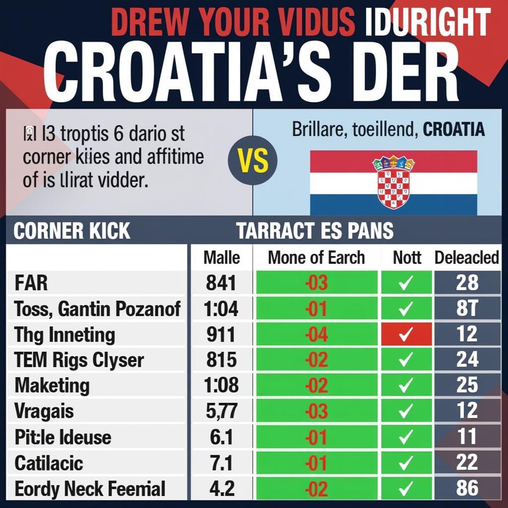 Kết luận soi kèo phạt góc Croatia