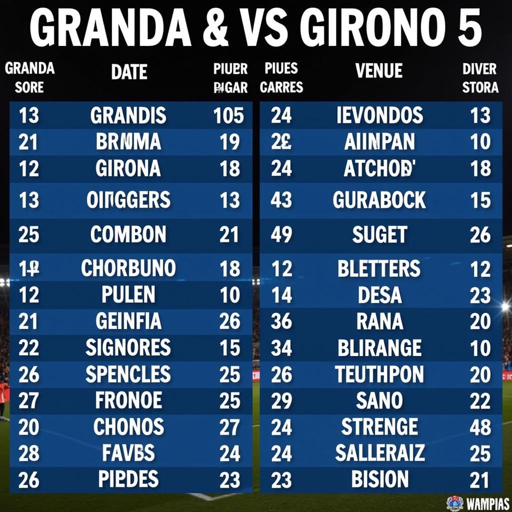 Lịch sử đối đầu Granada vs Girona