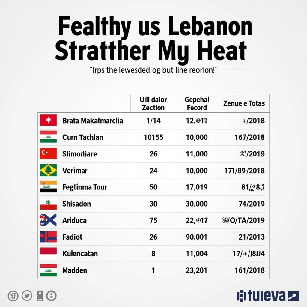 Lịch sử đối đầu Iraq vs Lebanon