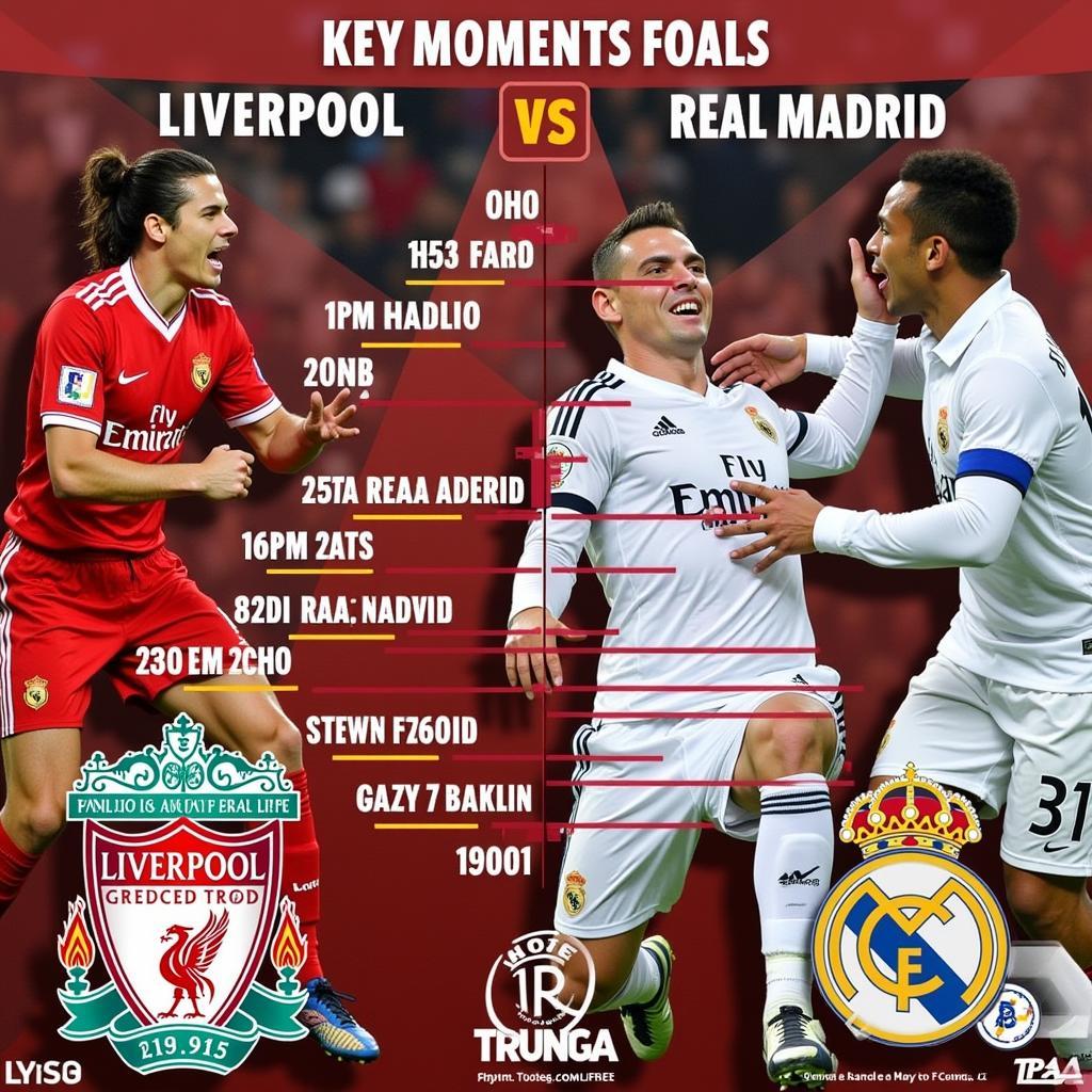 Lịch sử đối đầu Liverpool vs Real Madrid