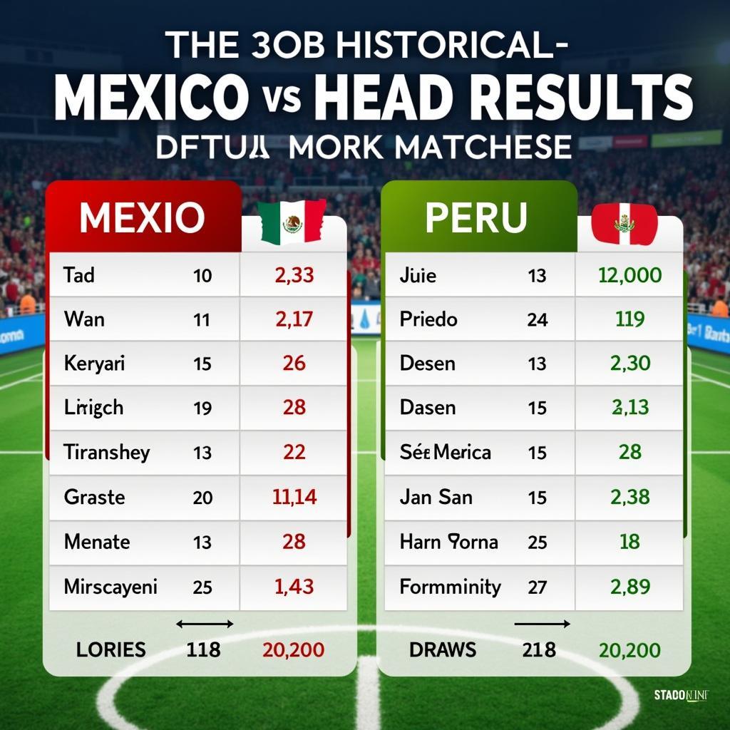 Lịch sử đối đầu Mexico - Peru