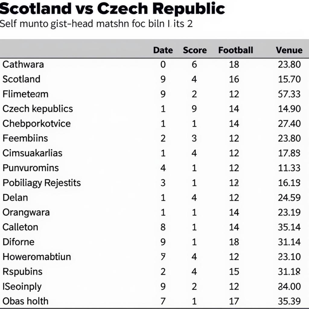 Lịch sử đối đầu giữa Scotland và Cộng hòa Séc