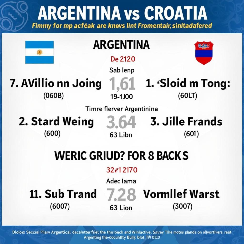 Nhận định kèo Argentina và Croatia