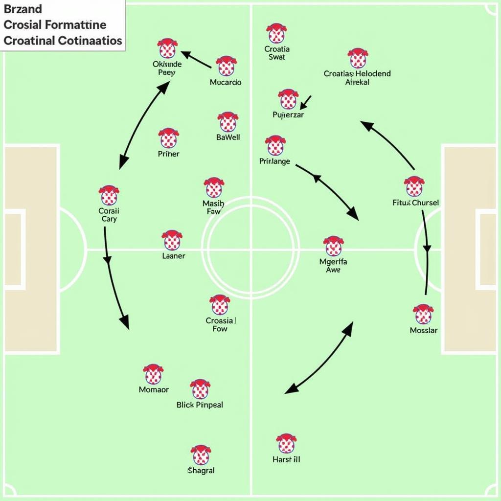 Chiến thuật dự kiến Croatia vs Morocco