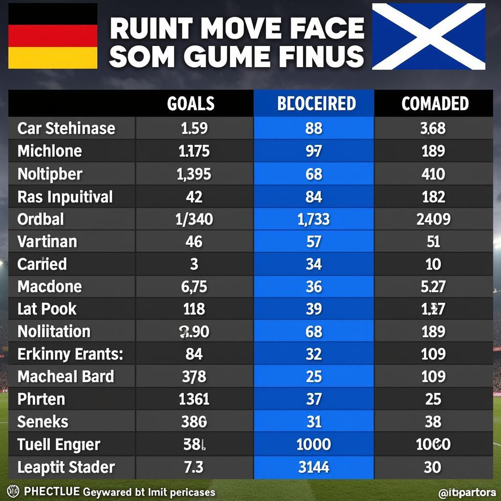 Nhận định kèo Đức vs Scotland: Thống kê