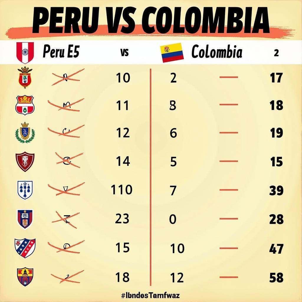 Dự đoán tỷ số Peru vs Colombia