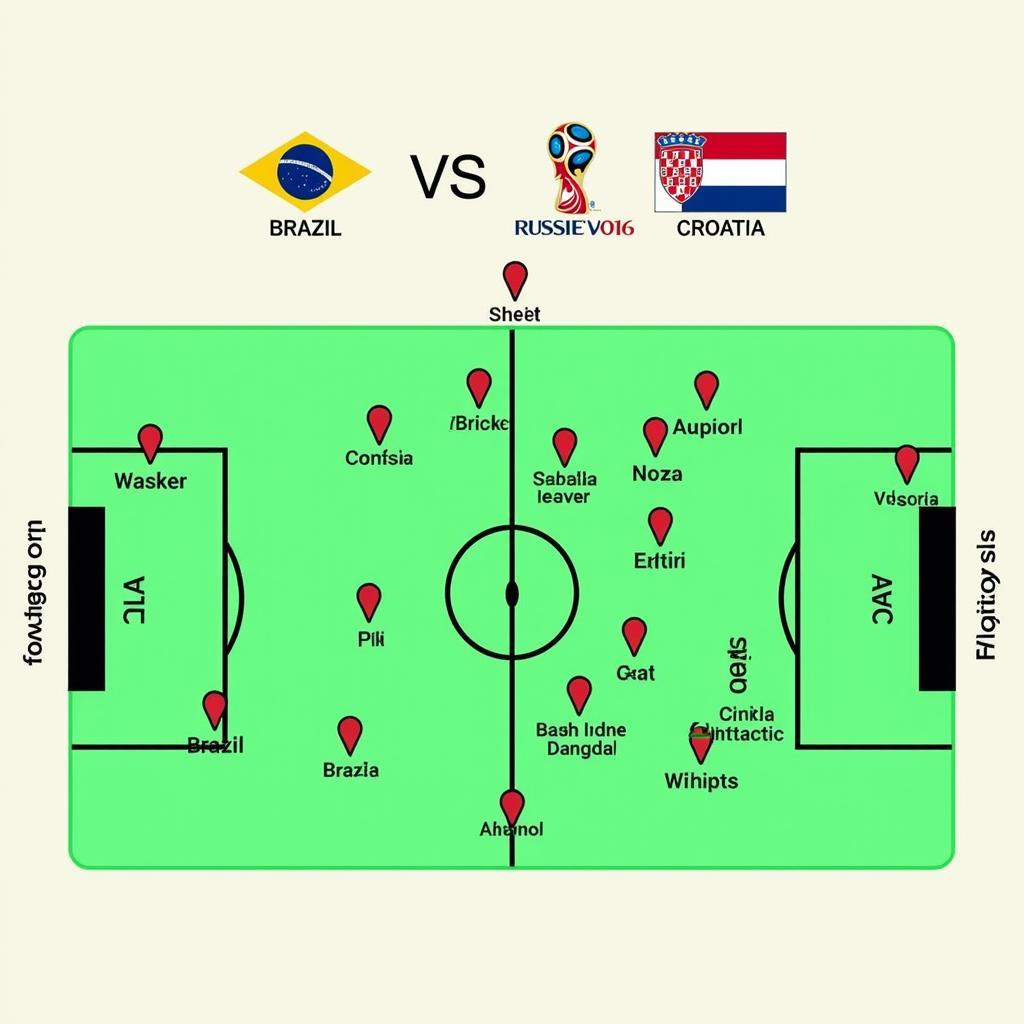 Phân tích chiến thuật Brazil và Croatia