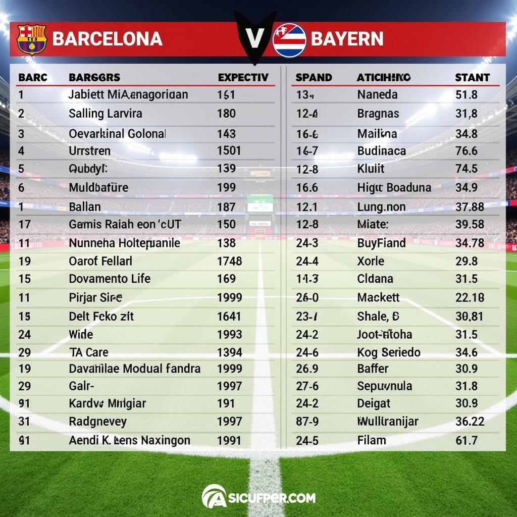 Phân tích đội hình ra sân dự kiến Barca vs Bayern