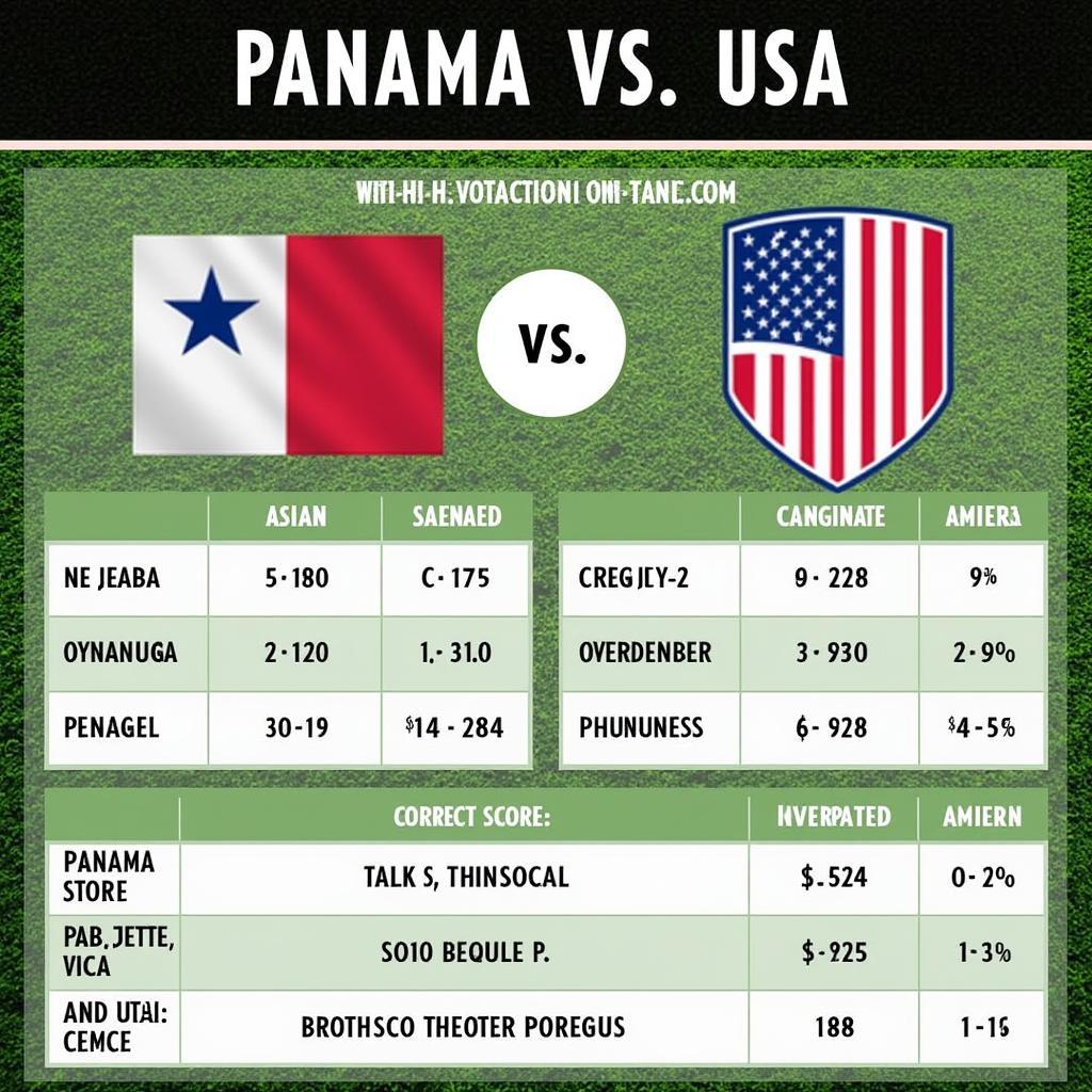 Phân tích kèo Panama vs Mỹ