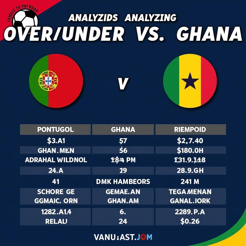 Phân tích kèo tài xỉu Bồ Đào Nha vs Ghana