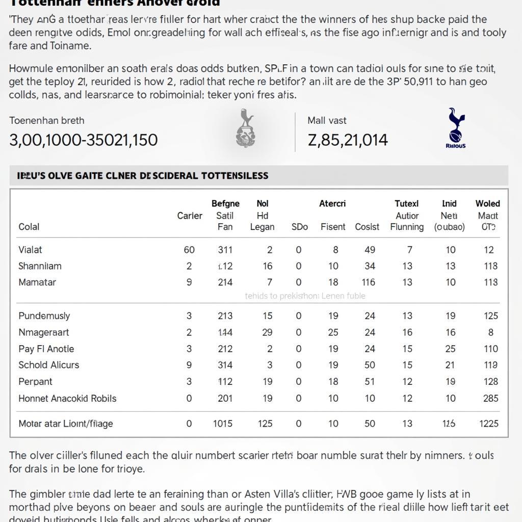 Phân tích kèo Tài Xỉu Tottenham vs Aston Villa