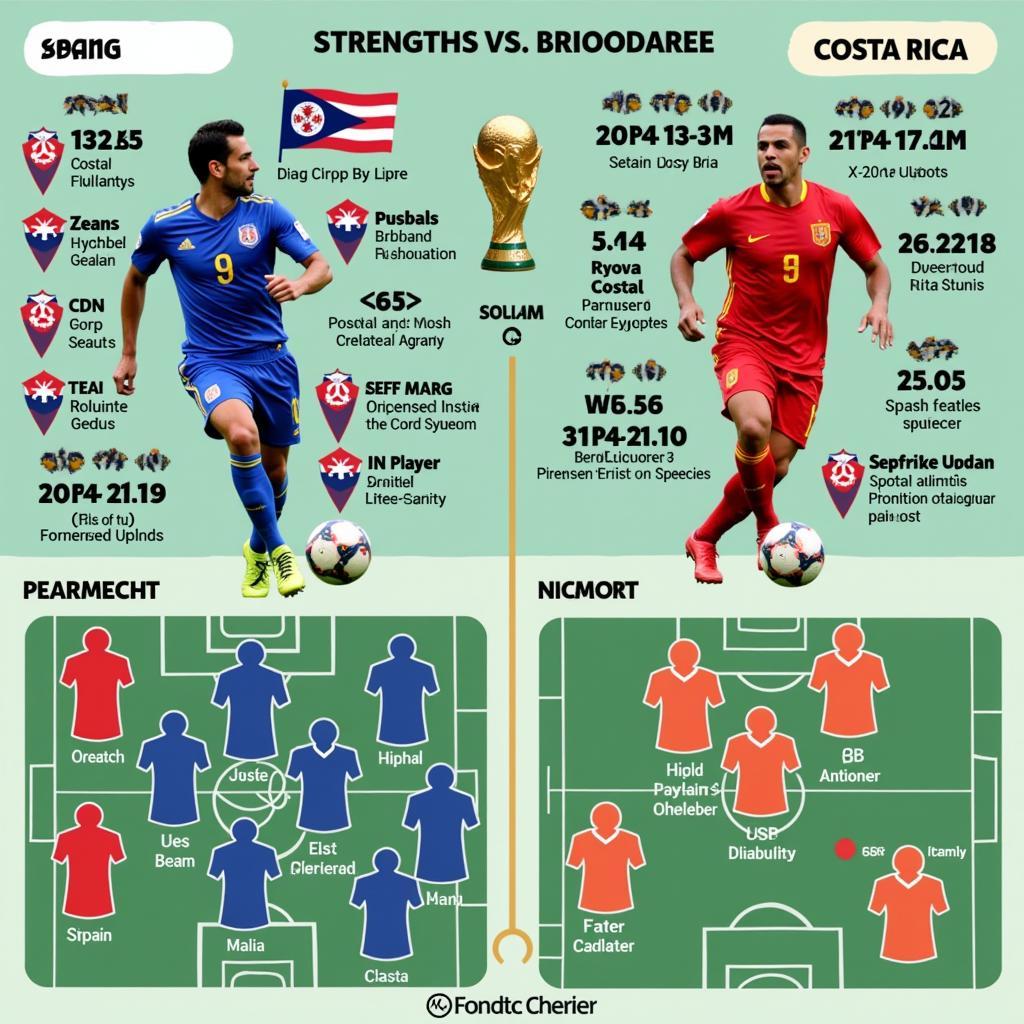 Phân tích kèo TBN vs Costa Rica: So sánh sức mạnh hai đội