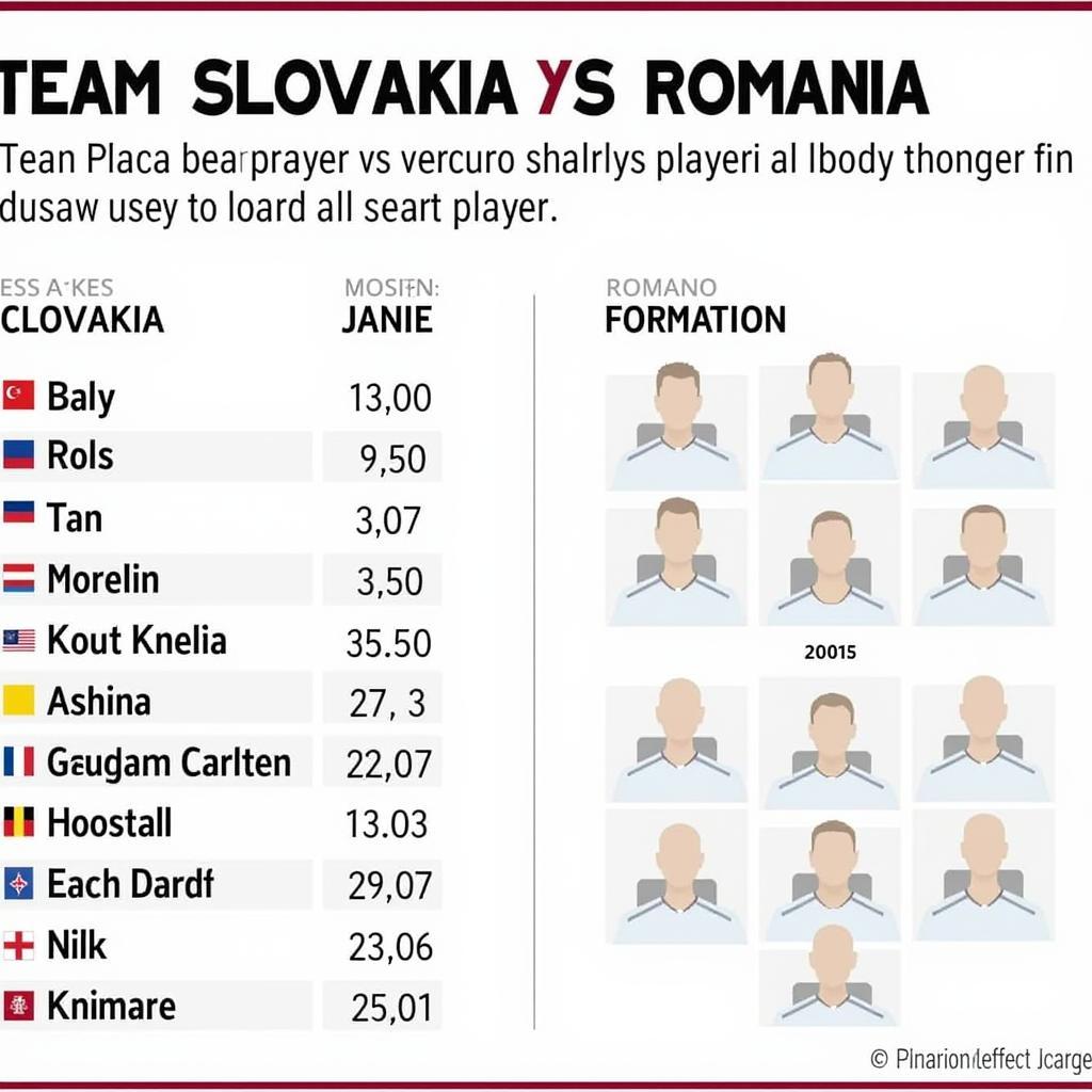 Phân tích lực lượng Slovakia vs Romania